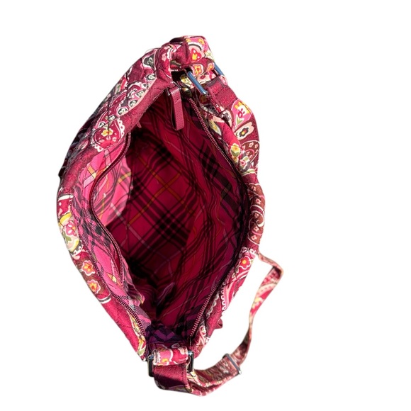 Purse Bag Vera Bradley Pink Paisley Women's Bag with front zippers - Picture 4 of 4